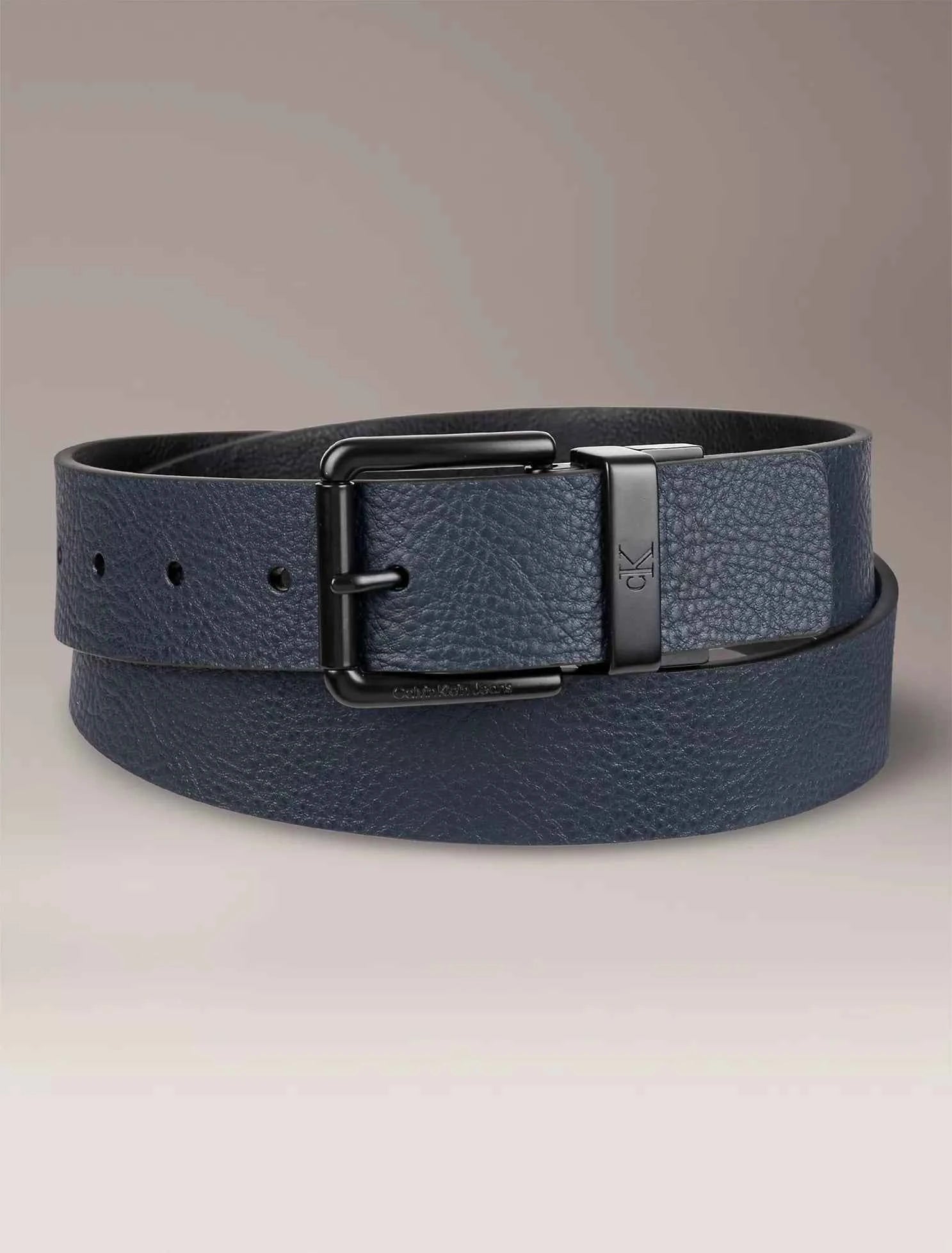 Calvin Klein - Pebbled Leather Reversible Belt