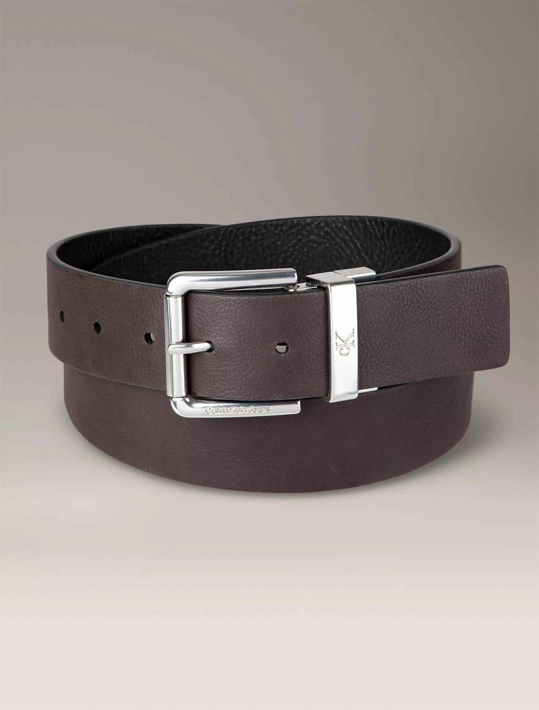 Calvin Klein - Pebbled Leather Reversible Belt