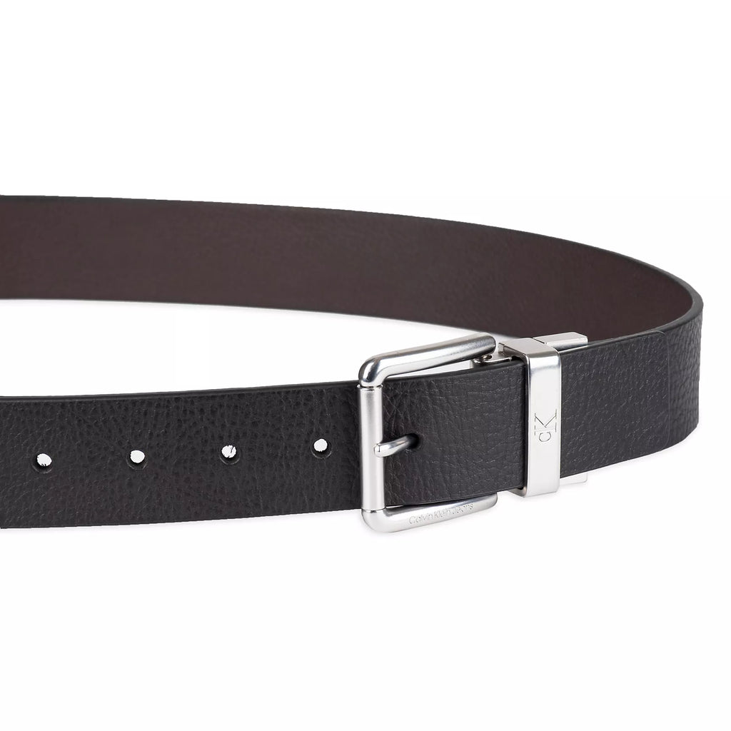 Pebbled Leather Reversible Jean Belt