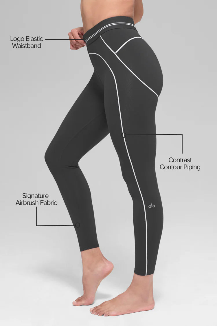 Alo Yoga - Airbrush High-Waist 7/8 Heart Throb Legging