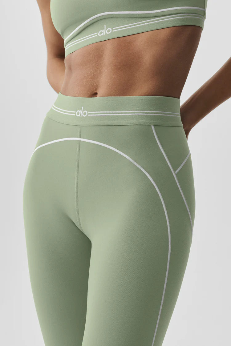 Alo Yoga - Airbrush High-Waist 7/8 Heart Throb Legging