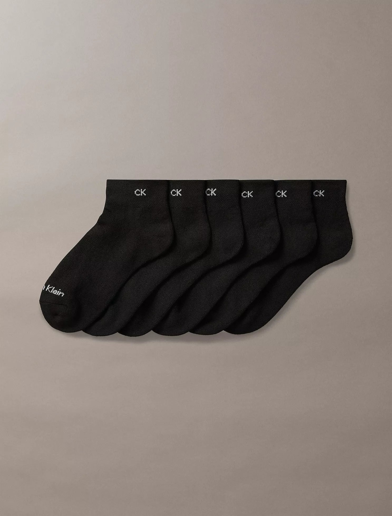 Calvin Klein - Basic Cushion Quarter 6-Pack Socks