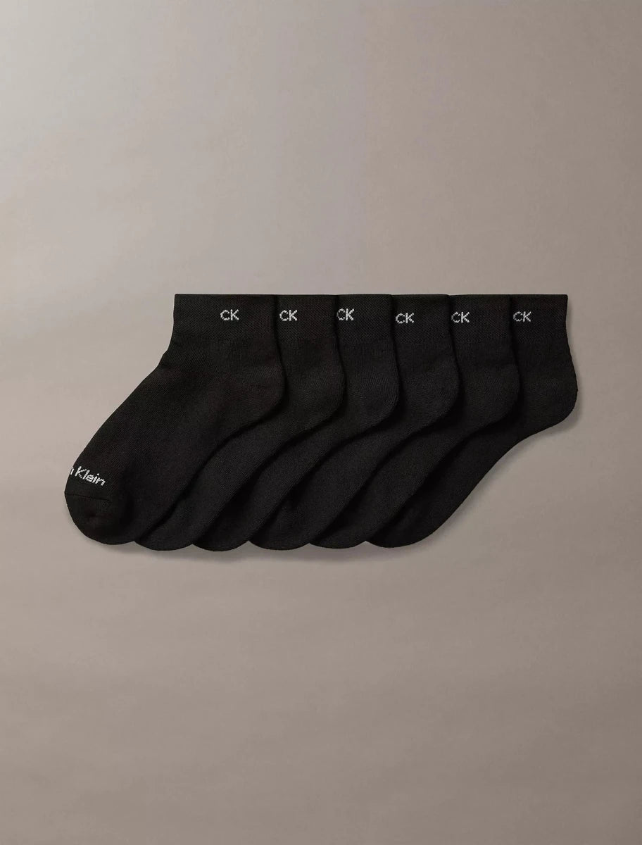 Calvin Klein - Basic Cushion Quarter 6 - Pack Socks - Brandatak Store