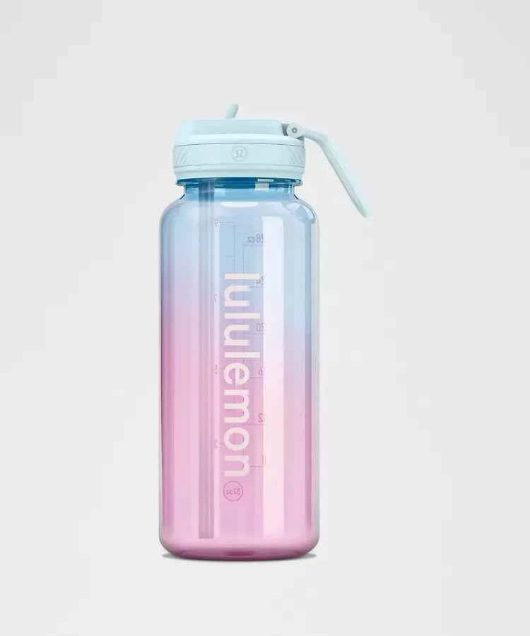 Lululemon - Back to Life Clear Bottle 32oz Straw Lid