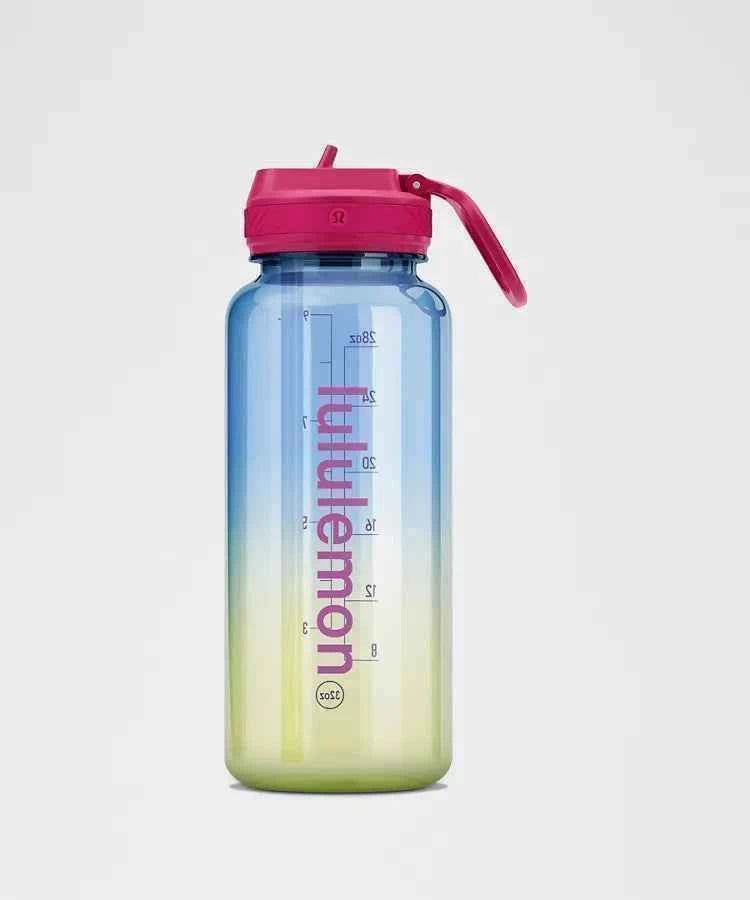 Lululemon - Back to Life Clear Bottle 32oz Straw Lid