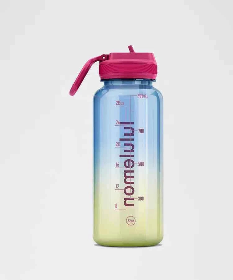 Lululemon - Back to Life Clear Bottle 32oz Straw Lid
