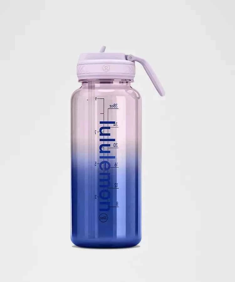 Lululemon - Back to Life Clear Bottle 32oz Straw Lid