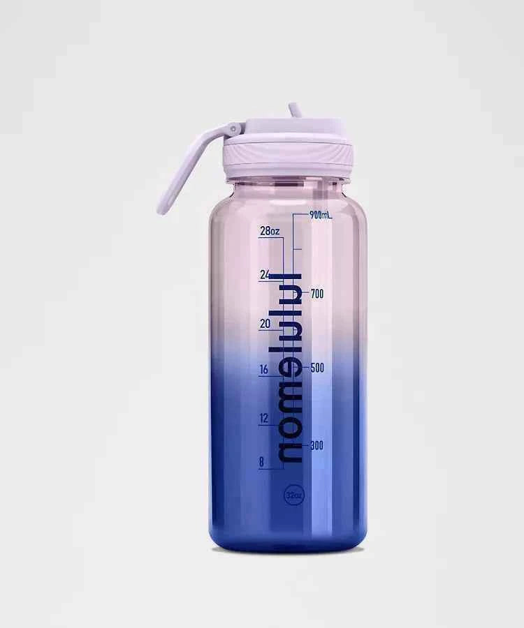 Lululemon - Back to Life Clear Bottle 32oz Straw Lid