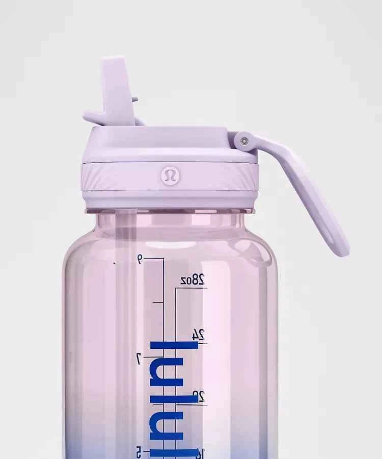 Lululemon - Back to Life Clear Bottle 32oz Straw Lid