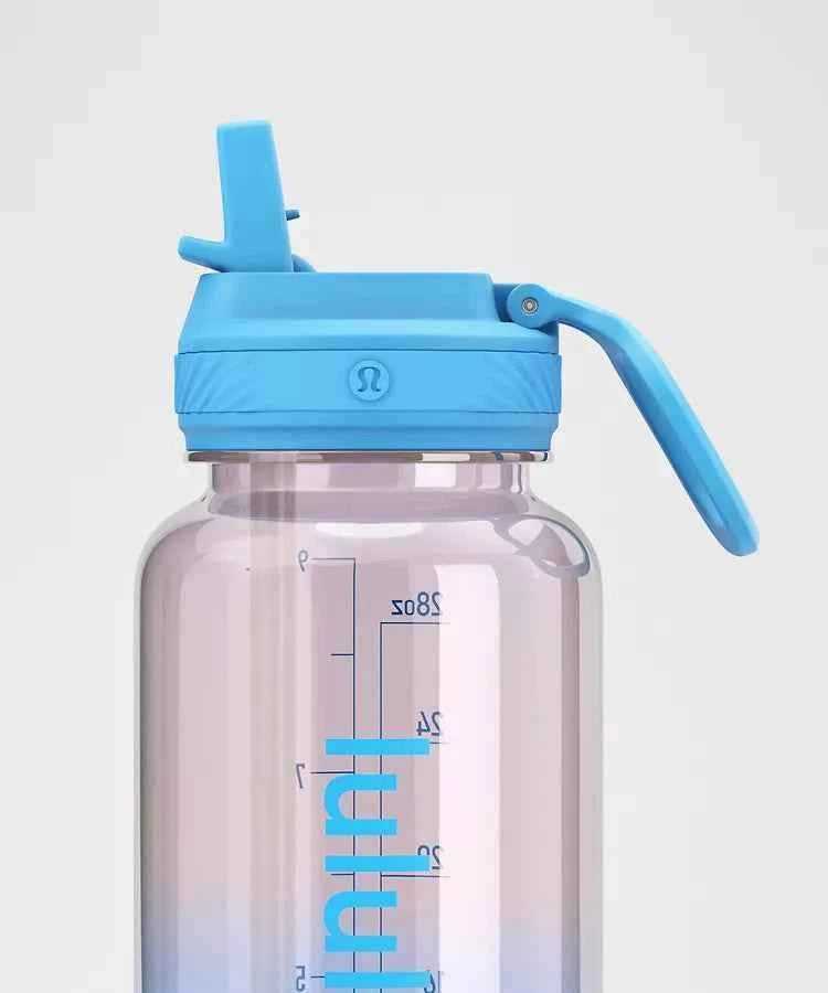 Lululemon - Back to Life Clear Bottle 32oz Straw Lid