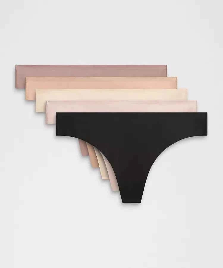 Lululemon - InvisiWear Mid-Rise Thong Underwear 5 Pack