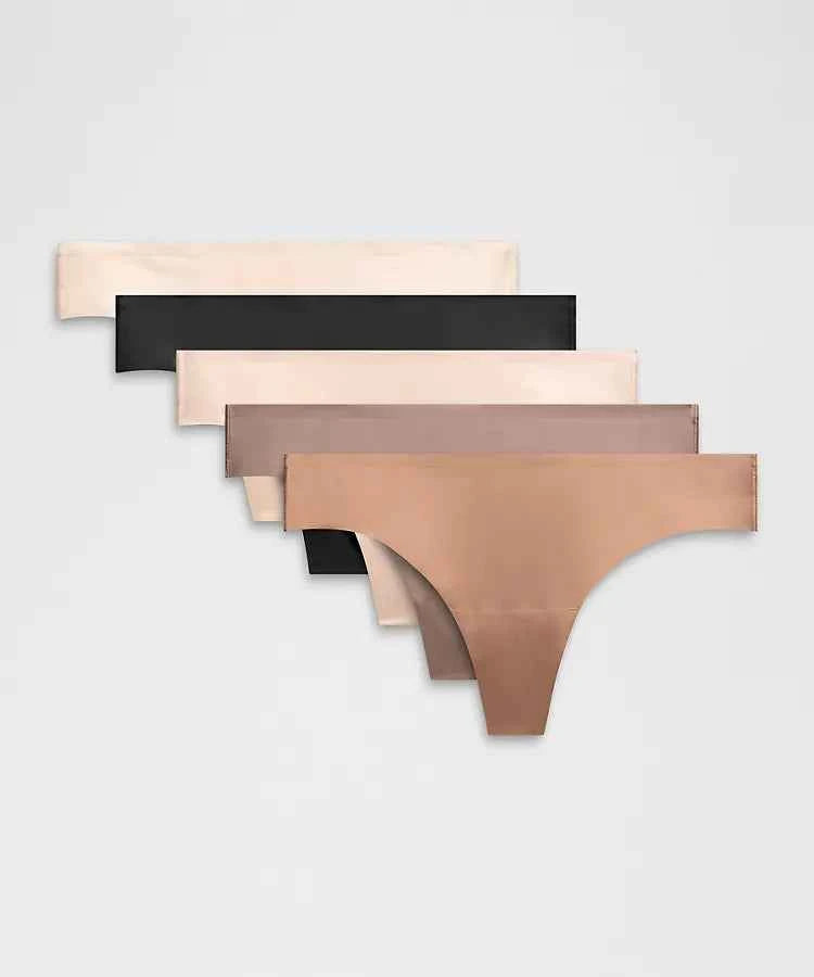 Lululemon - InvisiWear Mid-Rise Thong Underwear 5 Pack