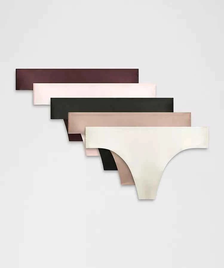 Lululemon - InvisiWear Mid-Rise Thong Underwear 5 Pack