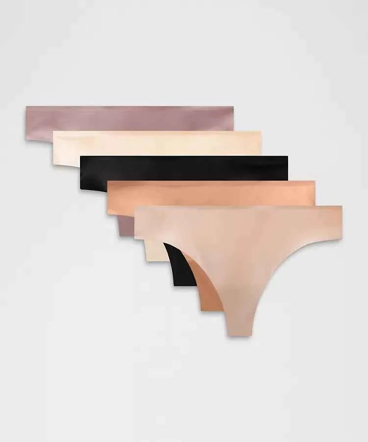 Lululemon - InvisiWear Mid-Rise Thong Underwear 5 Pack