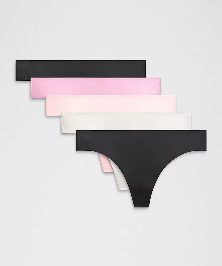 Lululemon - InvisiWear Mid-Rise Thong Underwear 5 Pack