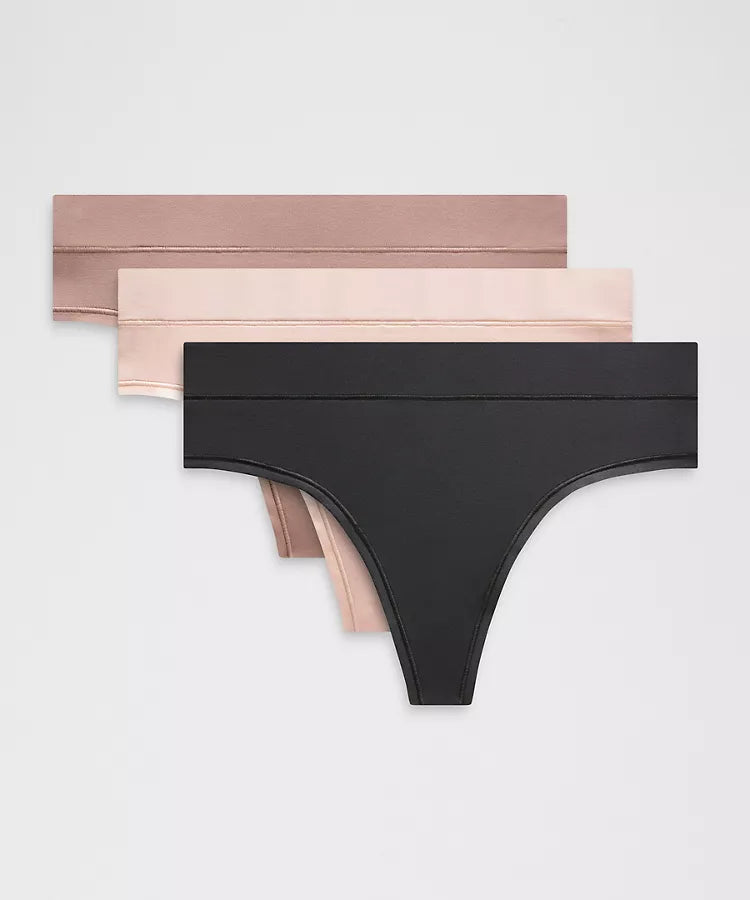 Lululemon - UnderEase High-Rise Thong Underwear 3 Pack