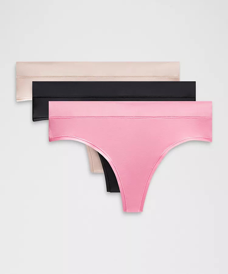 Lululemon - UnderEase High-Rise Thong Underwear 3 Pack