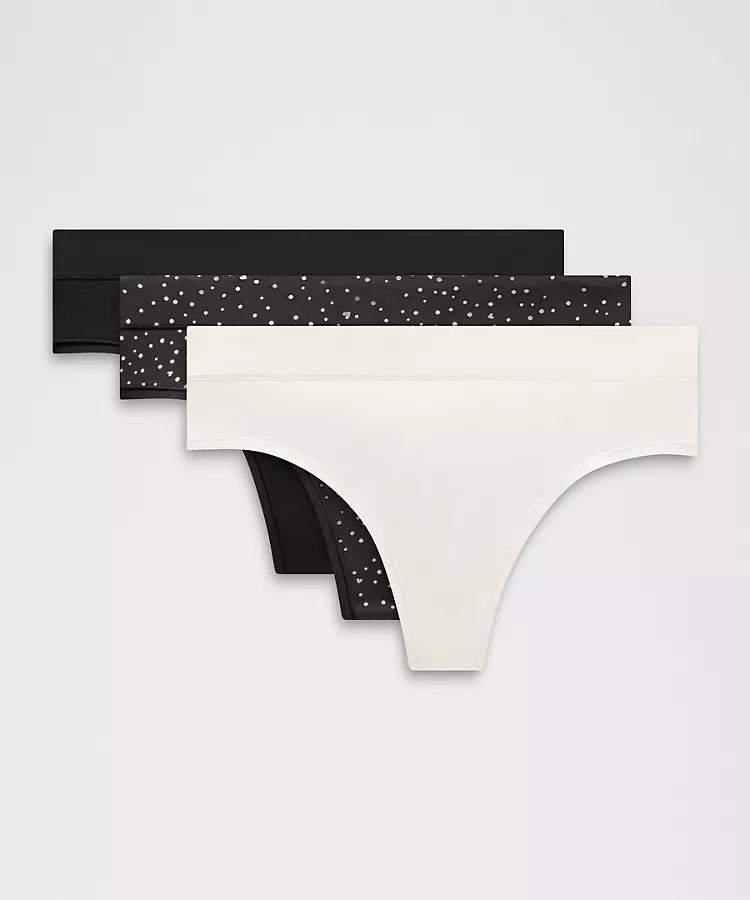 Lululemon - UnderEase High-Rise Thong Underwear 3 Pack