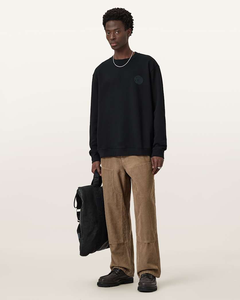 AllSaints - Waved Relaxed Fit Sweatshirt