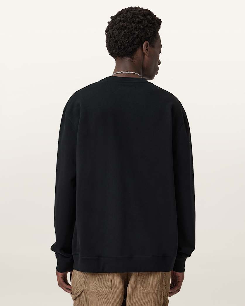 AllSaints - Waved Relaxed Fit Sweatshirt