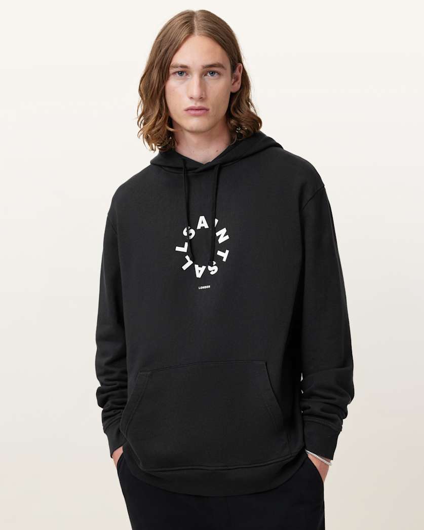 AllSaints - Tierra Pullover Circle Logo Hoodie