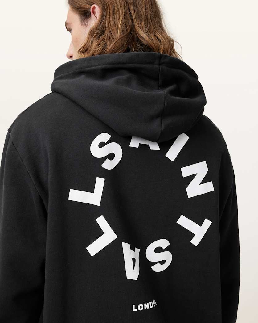 AllSaints - Tierra Pullover Circle Logo Hoodie