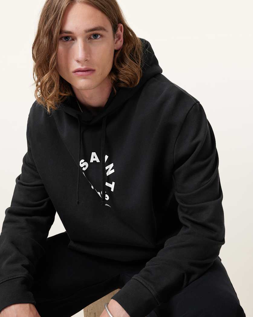 AllSaints - Tierra Pullover Circle Logo Hoodie