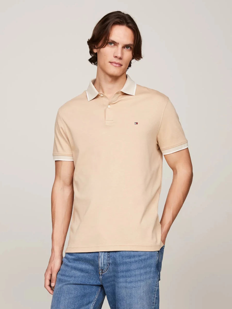 Tommy Hilfiger - Regular Fit Two - Tone Interlock Polo IMMEDIATE - Brandatak Store