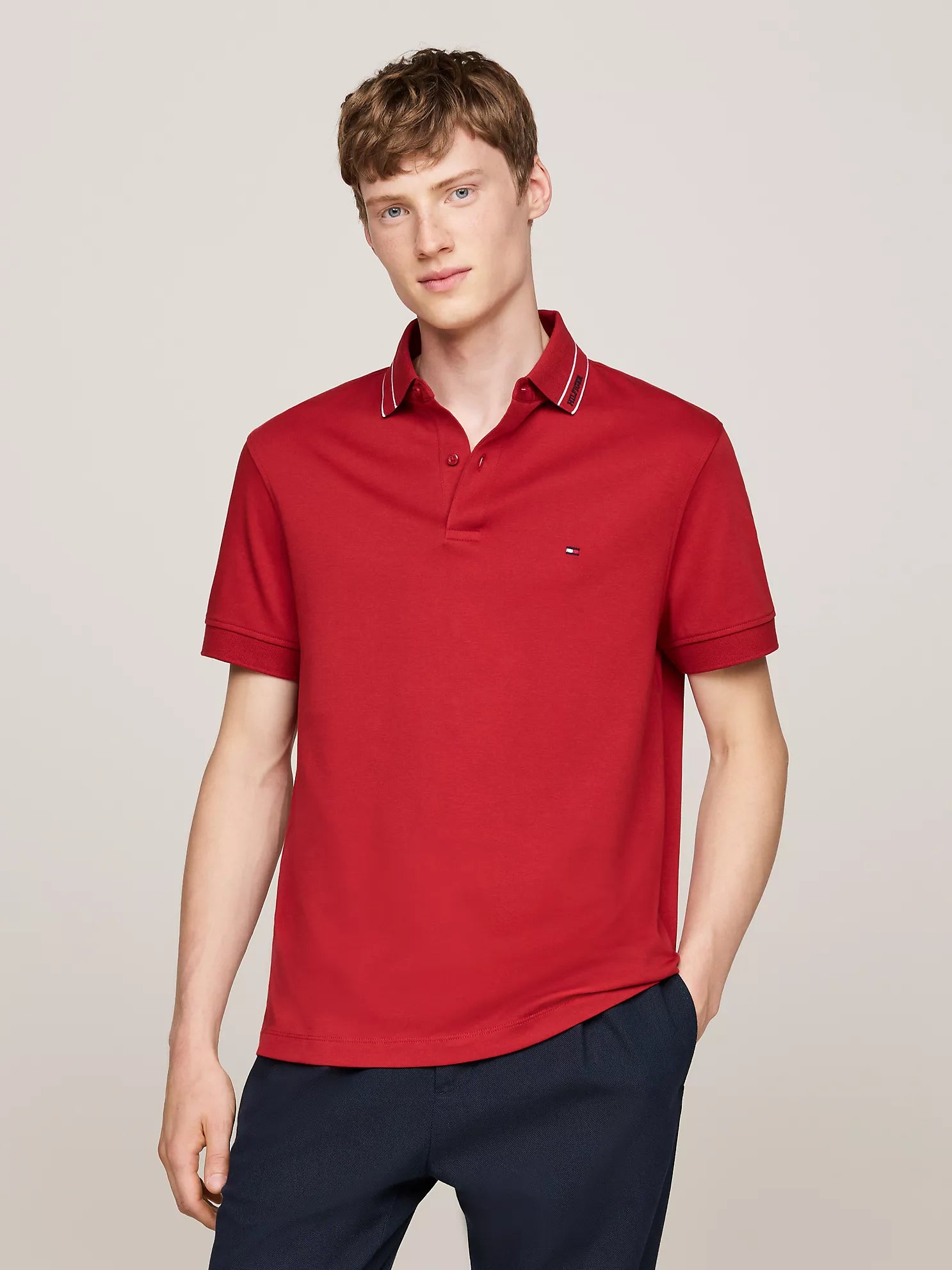 Tommy Hilfiger - Regular Fit Monotype Interlock Polo  IMMEDIATE