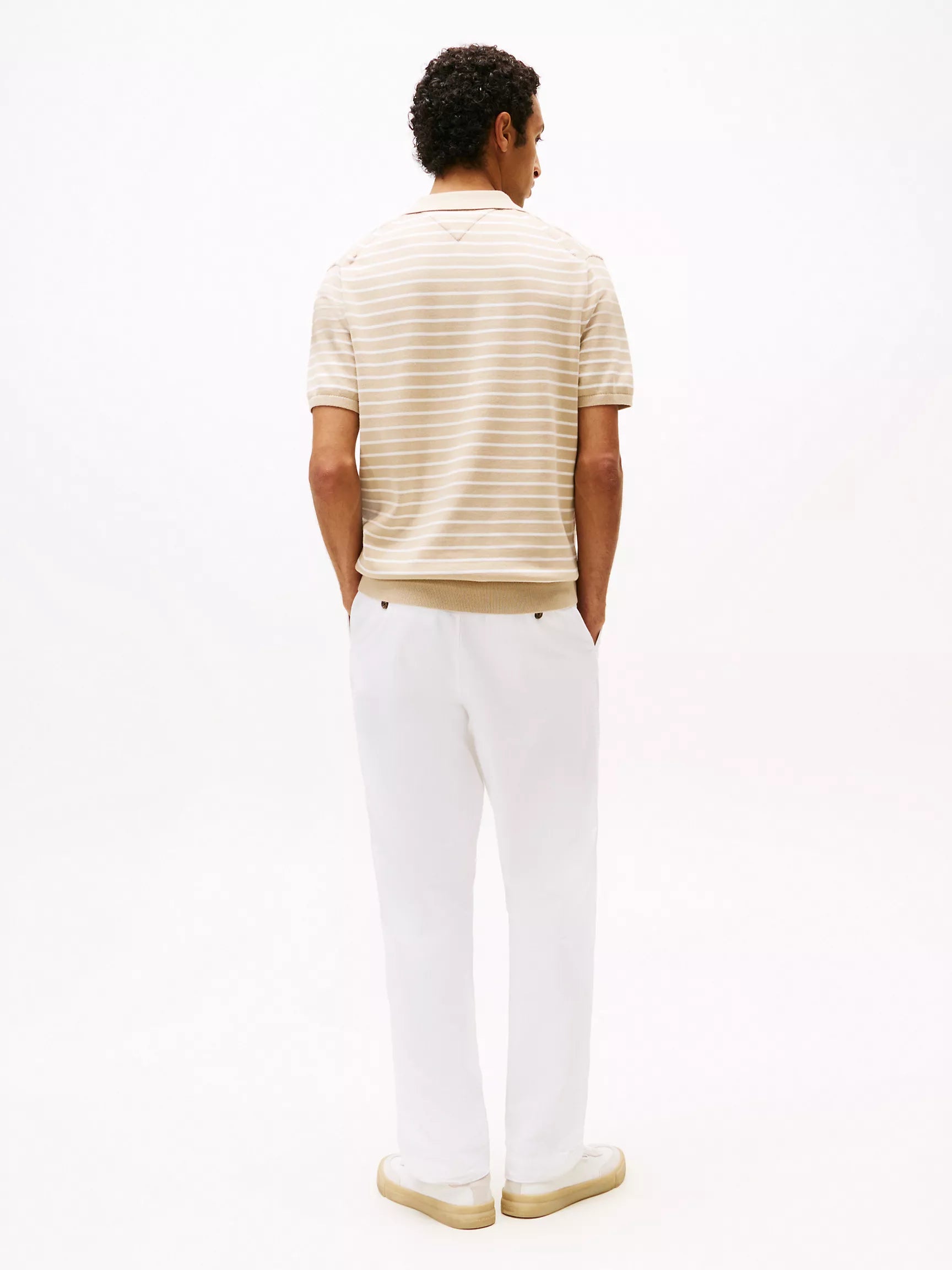 Short-Sleeve Sweater Polo
