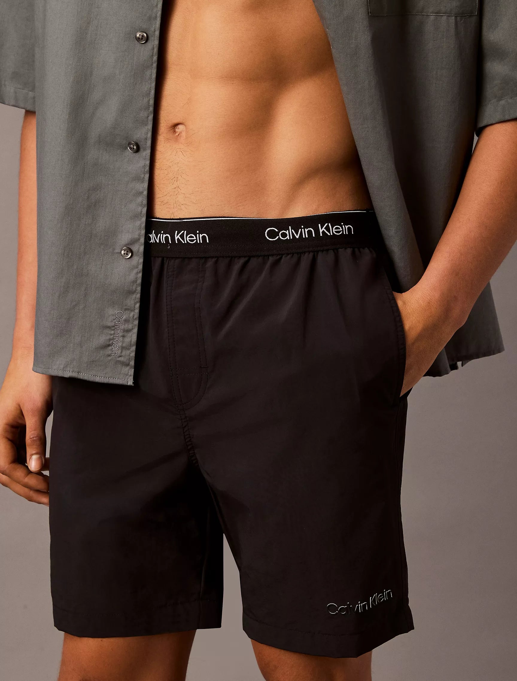 Logo Waistband Swim Shorts