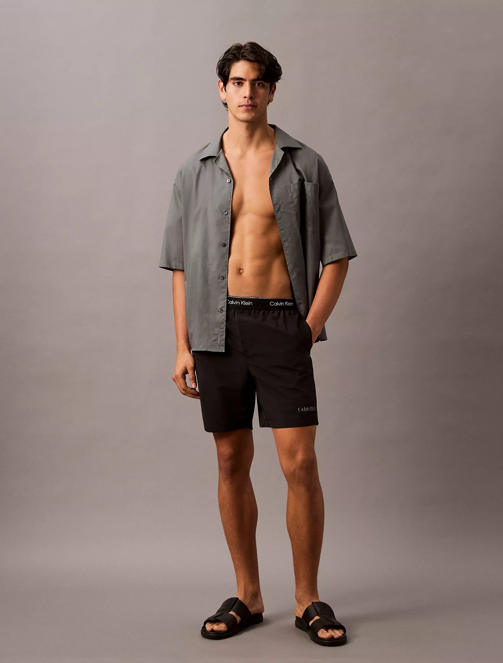 Logo Waistband Swim Shorts