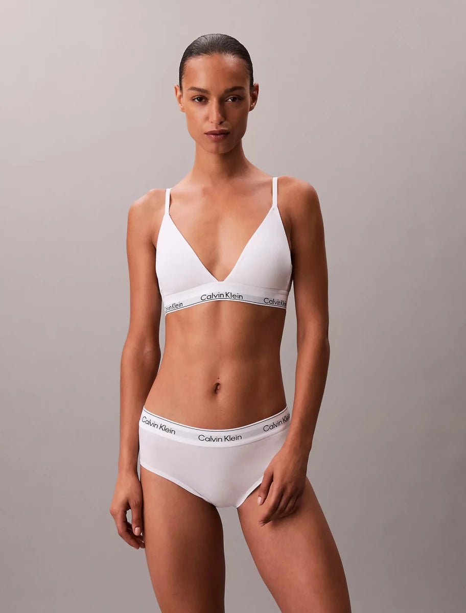 Calvin Klein - Icon Cotton Modal Lightly Lined Triangle Bralette - Brandatak Store