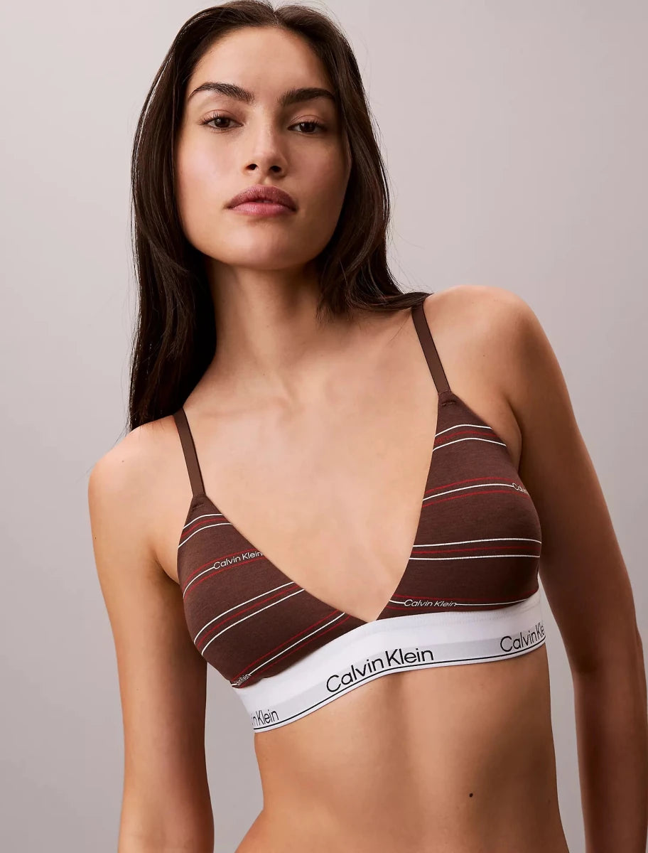 Calvin Klein - Icon Cotton Modal Lightly Lined Triangle Bralette - Brandatak Store