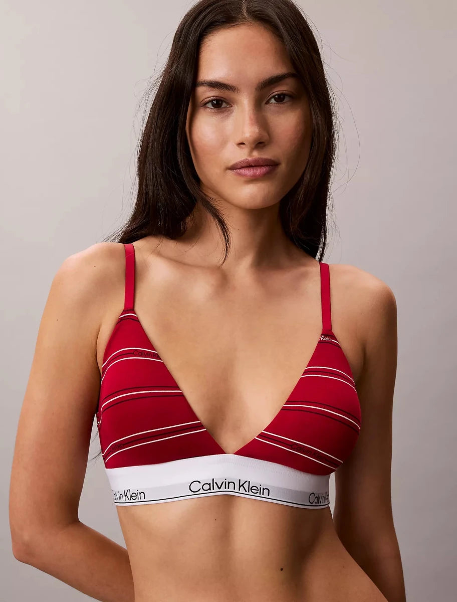 Calvin Klein - Icon Cotton Modal Lightly Lined Triangle Bralette - Brandatak Store