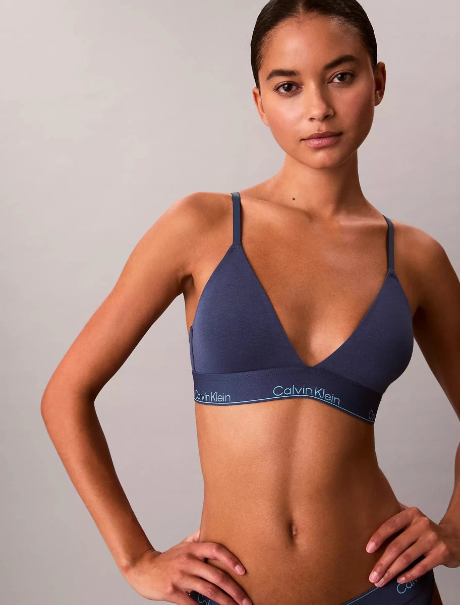 Calvin Klein - Icon Cotton Modal Lightly Lined Triangle Bralette - Brandatak Store