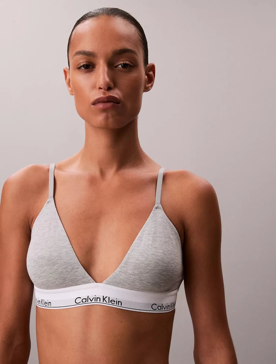 Calvin Klein - Icon Cotton Modal Lightly Lined Triangle Bralette - Brandatak Store