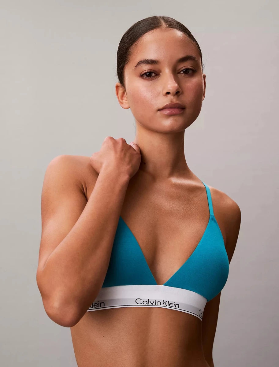 Calvin Klein - Icon Cotton Modal Lightly Lined Triangle Bralette - Brandatak Store