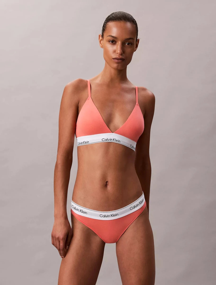 Calvin Klein - Icon Cotton Modal Lightly Lined Triangle Bralette - Brandatak Store
