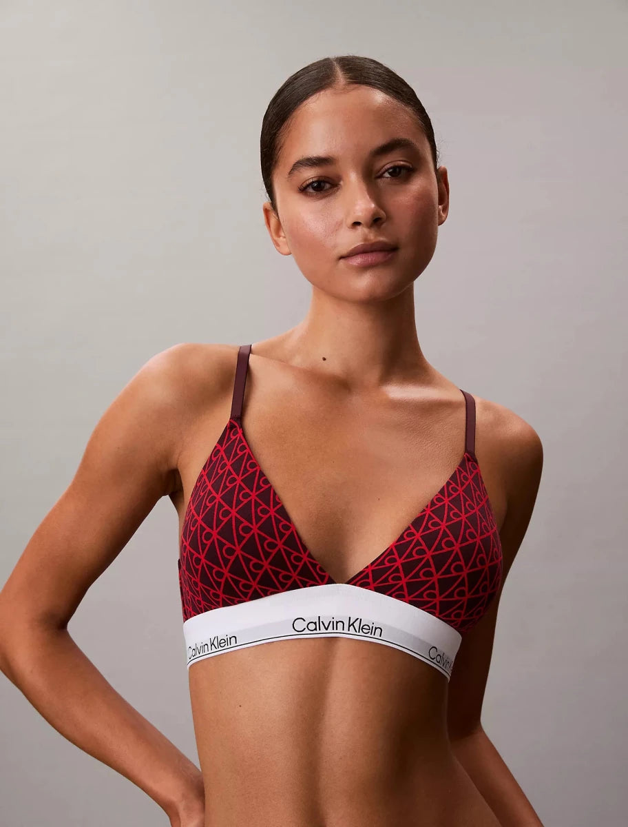 Calvin Klein - Icon Cotton Modal Lightly Lined Triangle Bralette - Brandatak Store