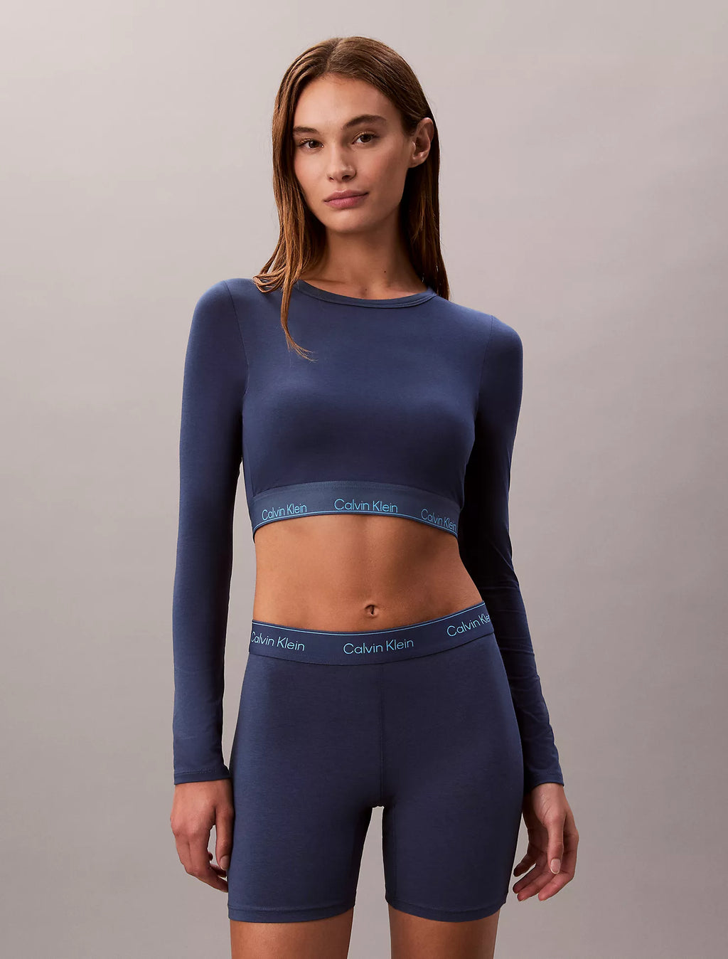 Calvin Klein - Icon Cotton Modal Lightly Lined Long Sleeve Tee Bralette