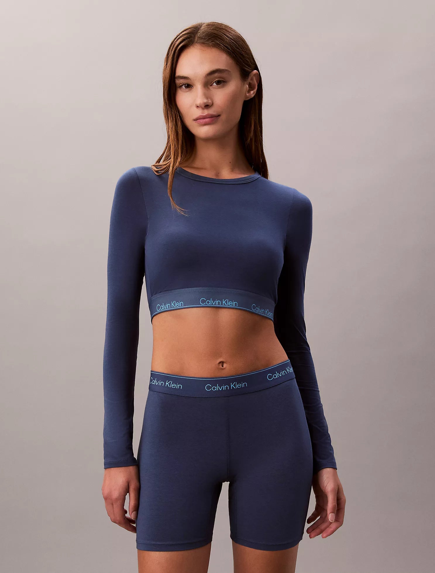 Calvin Klein - Icon Cotton Modal Lightly Lined Long Sleeve Tee Bralette