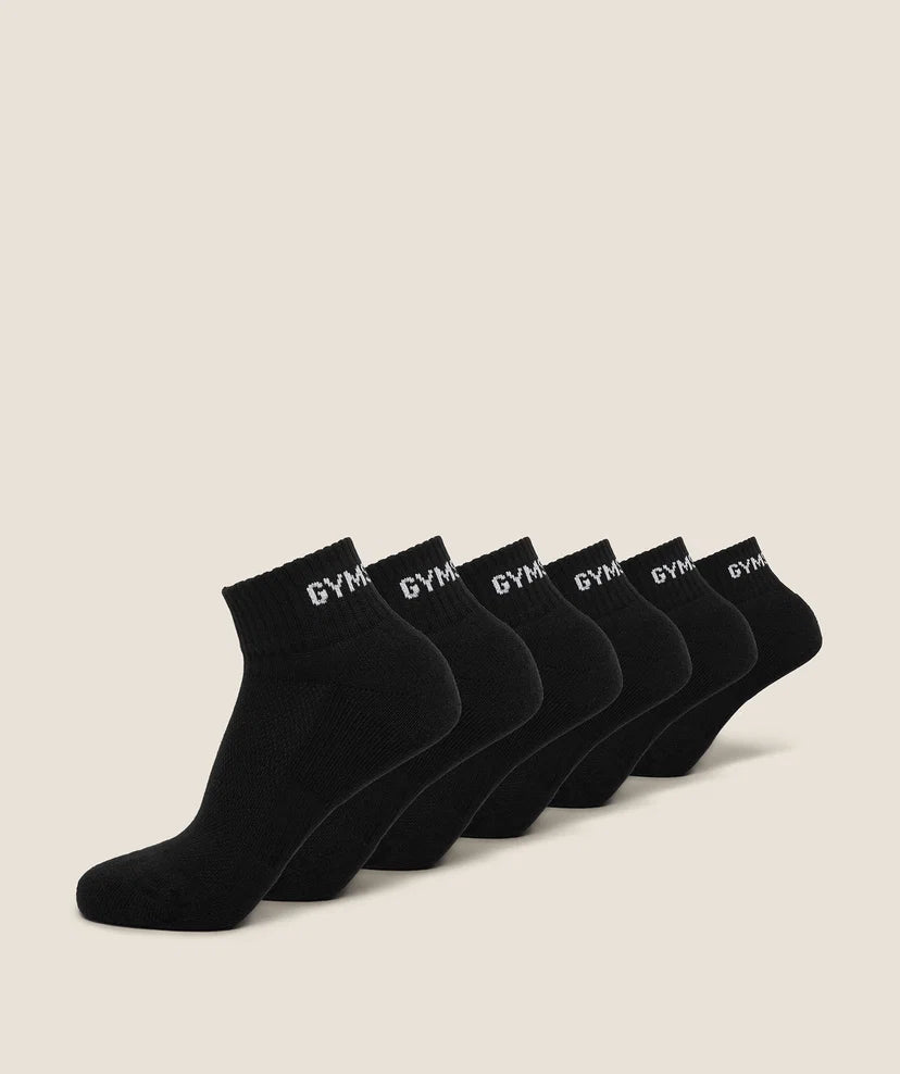 GYMSHARK - Quarter Sock 6pk