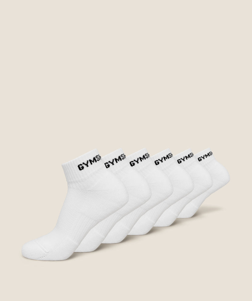 GYMSHARK - Quarter Sock 6pk