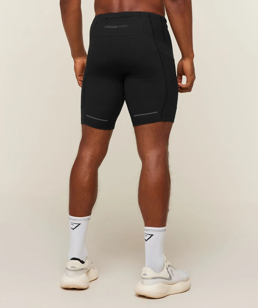 GYMSHARK - Running Elite 7 Pocket Half Tights