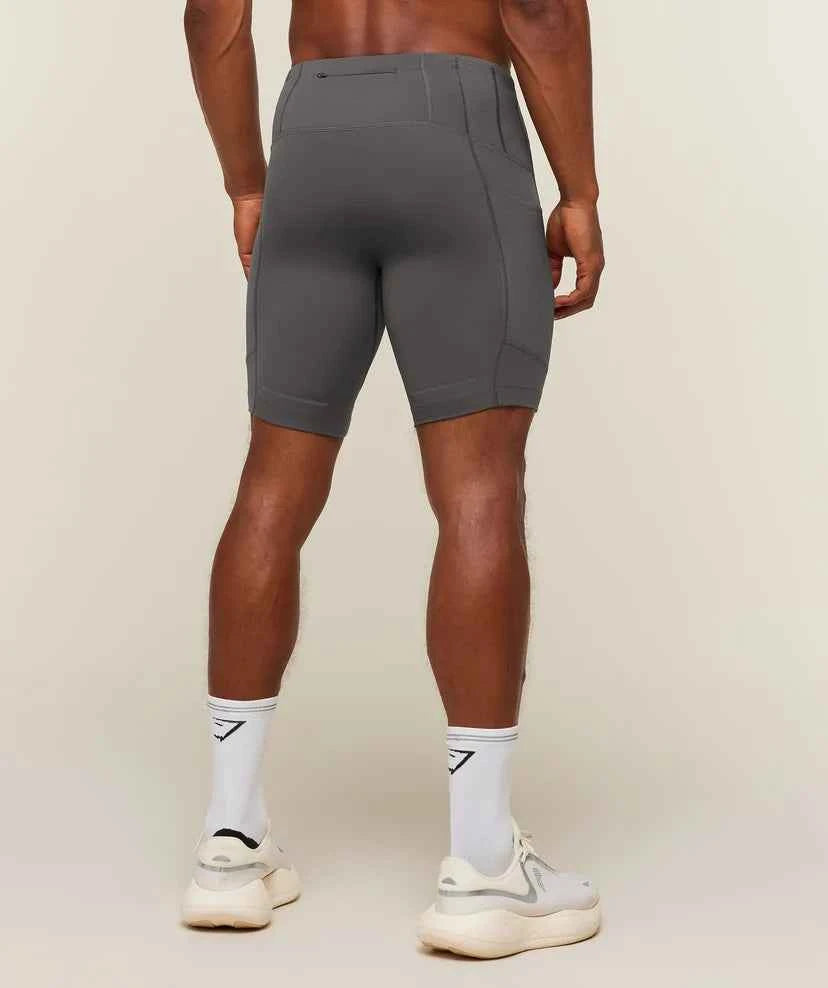 GYMSHARK - Running Elite 7 Pocket Half Tights