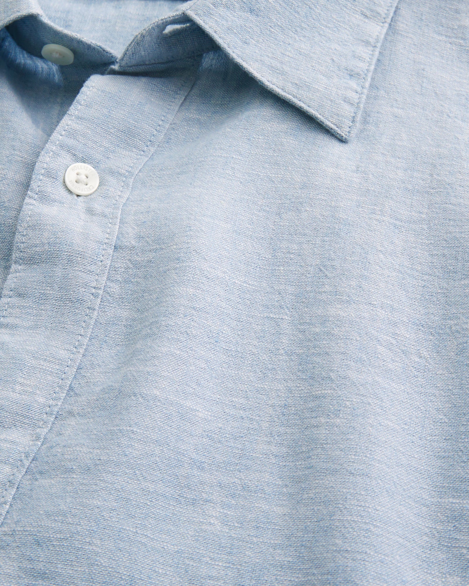 Hollister - Linen-Blend Button-Through Shirt