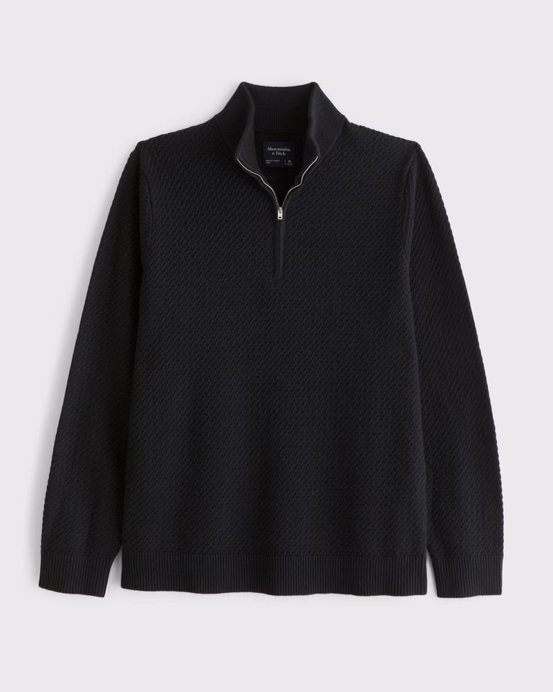 Abercrombie & Fitch - Cable Quarter-Zip Sweater