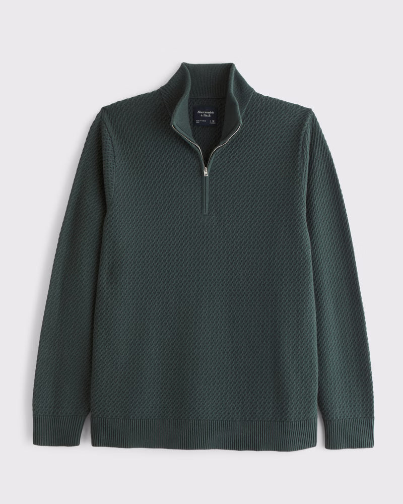 Abercrombie & Fitch - Cable Quarter-Zip Sweater