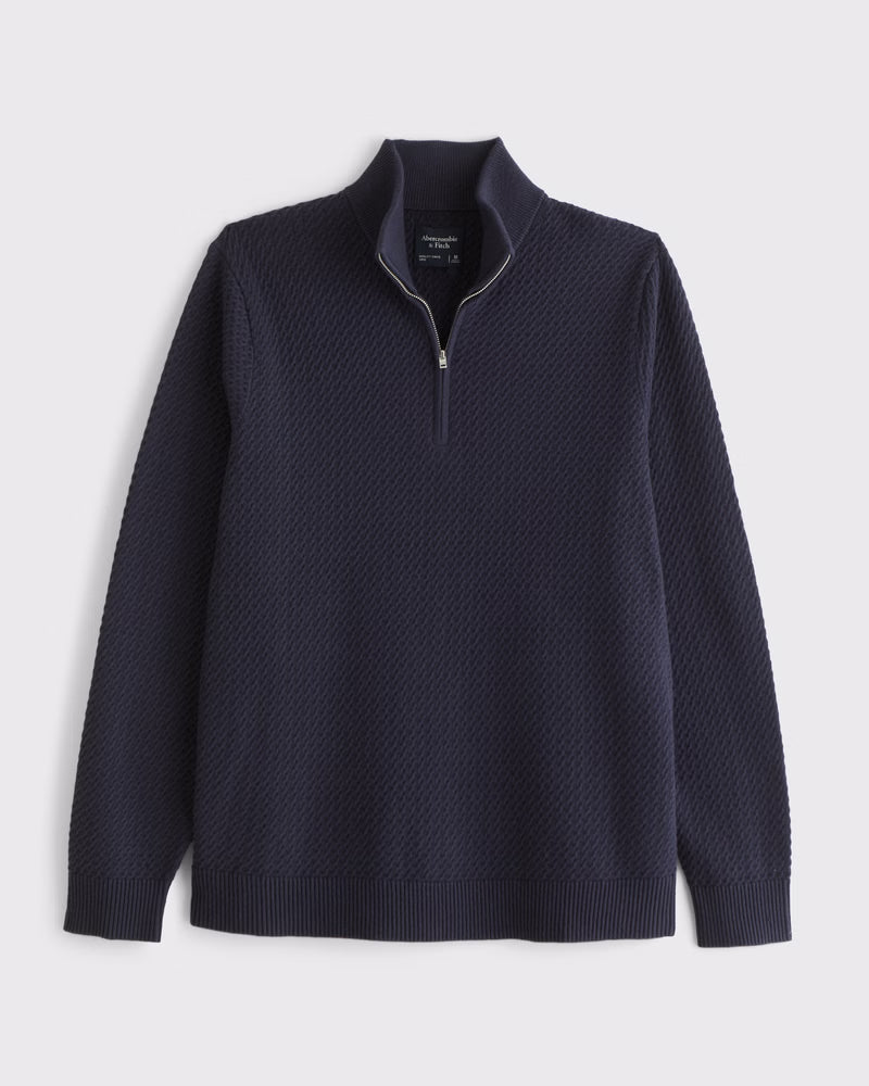 Abercrombie & Fitch - Cable Quarter-Zip Sweater